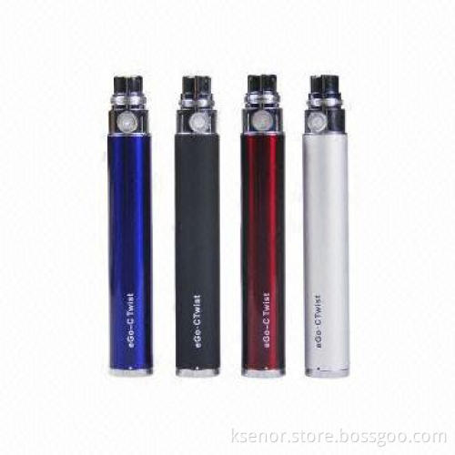 Seven Colors EGO Twist (Variable Voltage) CE4 E-cigarettes, Sized 118 x 14mm